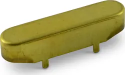 WD VINTAGE BRASS SINGLE COIL NECK PICKUP COVER FOR FENDER TELECASTER UNPLATED