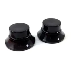 (2) GENUINE FENDER CUSTOM SMOKED BELL KNOBS FOR 6MM SPLIT SHAFT 005-9189-000