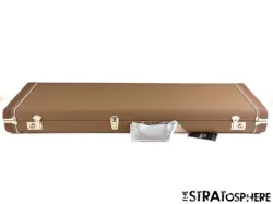 FENDER CUSTOM SHOP STRATOCASTER TELE G+G BROWN HARDSHELL CASE, 1959 RELIC STRAT