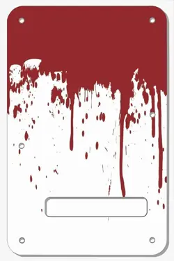 STRATOCASTER TREMOLO COVER CUSTOM FENDER GRAPHICAL GUITAR BACK PLATE BLOOD DRIPS