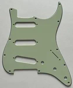 VINTAGE GREEN PICKGUARD FIT FENDER 11 HOLE MODERN-STYLE STRAT SSS GUITAR PARTS