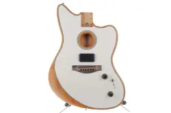 FENDER AMERICAN ACOUSTASONIC JAZZMASTER BODY ARCTIC WHITE FINISH FULLY LOADED