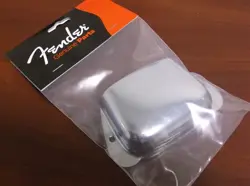 NEW - GENUINE FENDER ASHTRAY BRIDGE COVER FOR P. BASS - CHROME, 001-0108-000