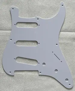 CUSTOM FOR FENDER 57 STRATOCASTER 8-HOLE STYLE GUITAR PICKGUARD 1-PLY WHITE