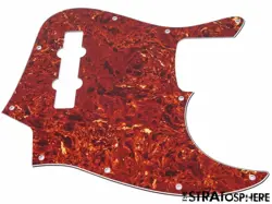 * NEW BROWN TORTOISE PICKGUARD FOR FENDER JAZZ BASS 3 PLY STANDARD 10 HOLE