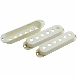 (3) MASTER RELIC PICKUP COVERS 52MM TO FIT 1950S FENDER STRATOCASTER AGED WHITE