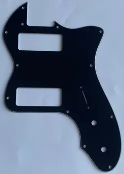 FOR FIT FENDER TELECASTER '72 THINLINE P90 STYLE GUITAR PICKGUARD 3 PLY BLACK