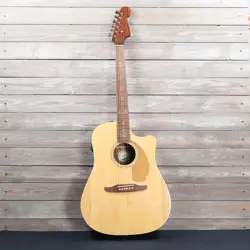 FENDER REDONDO PLAYER ACOUSTIC ELECTRIC GUITAR AS IS TOP DAMAGE