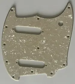 FOR FIT FENDER OFFSET SERIES MUSTANG STYLE GUITAR PICKGUARD IVORY WHITE PEARL
