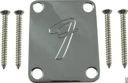 FENDER STRATOCASTER / TELECASTER NECK PLATE CHROME 4-BOLT 