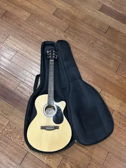 BARELY USED FENDER FA-135CE NATURAL ACOUSTIC GUITAR !