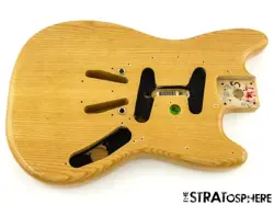 2023 FENDER BEN GIBBARD MUSTANG BODY, GUITAR PARTS OFFSET CHAMBERED ASH NATURAL!