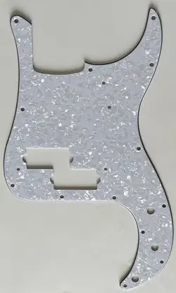 FOR FIT FENDER '62 PRECISION P BASS STYLE GUITAR PICKGUARD 4 PLY WHITE PEARL