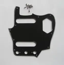 US STANDARD GUITAR PICKGUARD SCRACH PLATE BLACK 3 PLY FOR VINTAGE FENDER JAGUAR