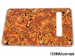 *NEW GOLD ABALONE TREMOLO BACK COVER FOR FENDER STRATOCASTER STRAT GUITAR 3 PLY