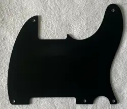 CUSTOM GUITAR PICKGUARD FOR FENDER ESQUIRE 5 HOLE TELECASTER BLANK,BLACK MATTE