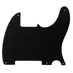 GUITAR PARTS FOR FENDER TELECASTER 5 HOLE BLANK GUITAR PICKGUARD BLACK MATTE