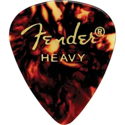 FENDER 351 CLASSIC CELLULOID GUITAR PICKS - SHELL, HEAVY - 12-PACK (1 DOZEN)