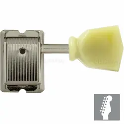 NEW GOTOH SD91-SL 6-IN-LINE VINTAGE STYLE TUNERS FOR FENDER STRAT TELE - NICKEL