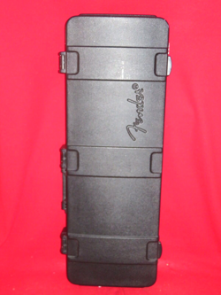 FENDER 2011 USA BLACK DELUXE MOLDED TSA STRATOCASTER TELECASTER HARDSHELL CASE