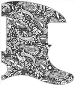 ESQUIRE PAISLEY BK/WH