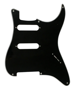 FENDER STRATOCASTER NO POTS WITH 6 SCREW HOLE ST GUITAR PICKGUARD 3 PLY BLACK