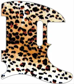 TELECASTER PICKGUARD CUSTOM FENDER TELE 8 HOLE GUITAR PICK GUARD CHEETAH PRINT