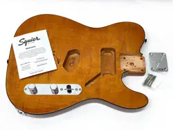 GENUINE FENDER SQUIER TELE BODY FLAME MAPLE TOP FMT MOCHA ELECTRIC GUITAR