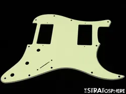 * NEW MINT GREEN HH STRATOCASTER PICKGUARD FOR FENDER STRAT 3 PLY STANDARD