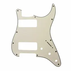 GUITAR PARTS 2P-90 STRATOCASTER PICKGUARD FOR FENDER STRAT 2 P90, PARCHMENT