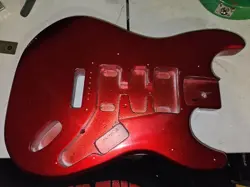 NEW METALLIC CANDY APPLE RED SOLID ALDER ELECTRIC GUITAR BODY FITS FENDER STRAT