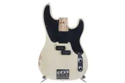 FENDER MIKE DIRNT ROAD WORN P BASS BODY WHITE BLONDE FINISH FULLY LOADED!