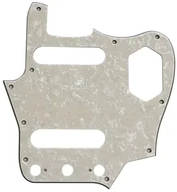 PICKGUARD FOR FENDER US CLASSIC PLAYER JAGUAR STYLE GUITAR 4-PLY-IVORY WHITE