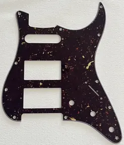 FOR FENDER STANDARD STRAT HHS STRATOCAST GUITAR PICKGUARD,4 PLY BROWN TORTOISE