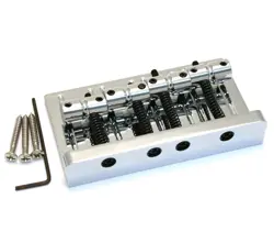 ALLPARTS CHROME STRING-THRU BRIDGE FOR AMERICAN FENDER P/JAZZ BASS BB-3575-010