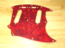 TORTOISE SHELL 3 PLY FENDER DUO SONIC OR MUSTANG PICKGUARD