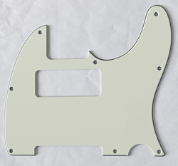 ELECTRIC GUITAR PICKGUARD FOR FENDER TELE 8 HOLE P90 STYLE,3 PLY PARCHMENT