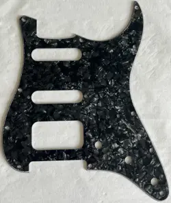 NEW GREAT-FOR FENDER US STRATOCASTER HSS 11 SCREW HOLE PICKGUARD BLACK PEARL