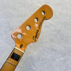 JAZZ BASS GUITAR NECK SQUIER 20 FRETS ONE PIECE MAPLE WOOD  USED