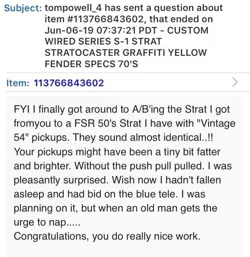 HENDRIX REVERSE STRATOCASTER