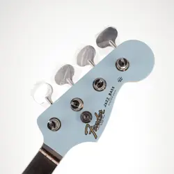 FENDER GOLD FOIL JAZZ BASS NECK EBONY FRETBOARD W/ SONIC BLUE HEADSTOCK