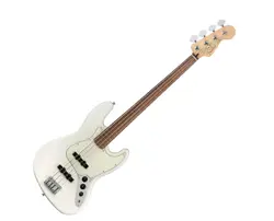 FENDER PLAYER JAZZ BASS FRETLESS - POLAR WHITE W/ PAU FERRO FB