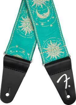 GENUINE FENDER AMERICAN VINTAGE II SUN GUITAR STRAP, SEA FOAM GREEN
