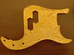 TOOLED LEATHER PICKGUARD FOR FENDER PRECISION BASS/P-BASS