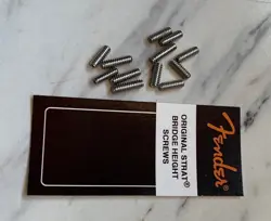 GENUINE FENDER BRIDGE HEIGHT SCREWS FOR USA STRAT 099 4928 000