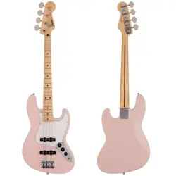 FENDER MADE IN JAPAN JUNIOR COLLECTION JAZZ BASS SATIN SHELL PINK WITH GIG BAG