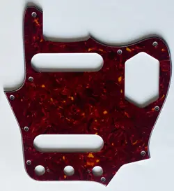 FOR FIT FENDER JAPAN REISSUED JAGUAR STYLE GUITAR PICKGUARD 4 PLY RED TORTOISE