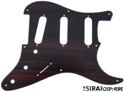 * NEW STRATOCASTER PICKGUARD FOR FENDER VINTAGE STRAT 8 HOLE ROSEWOOD PRINT