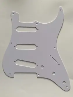 FOR FIT US FENDER 57' 8 SCREW STRATOCASTER STYLE GUITAR PICKGUARD 1 PLY WHITE