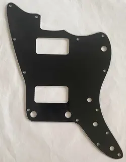 GUITAR PICKGUARD FOR FENDER US JAZZMASTER TV JONES,3 PLY BLACK